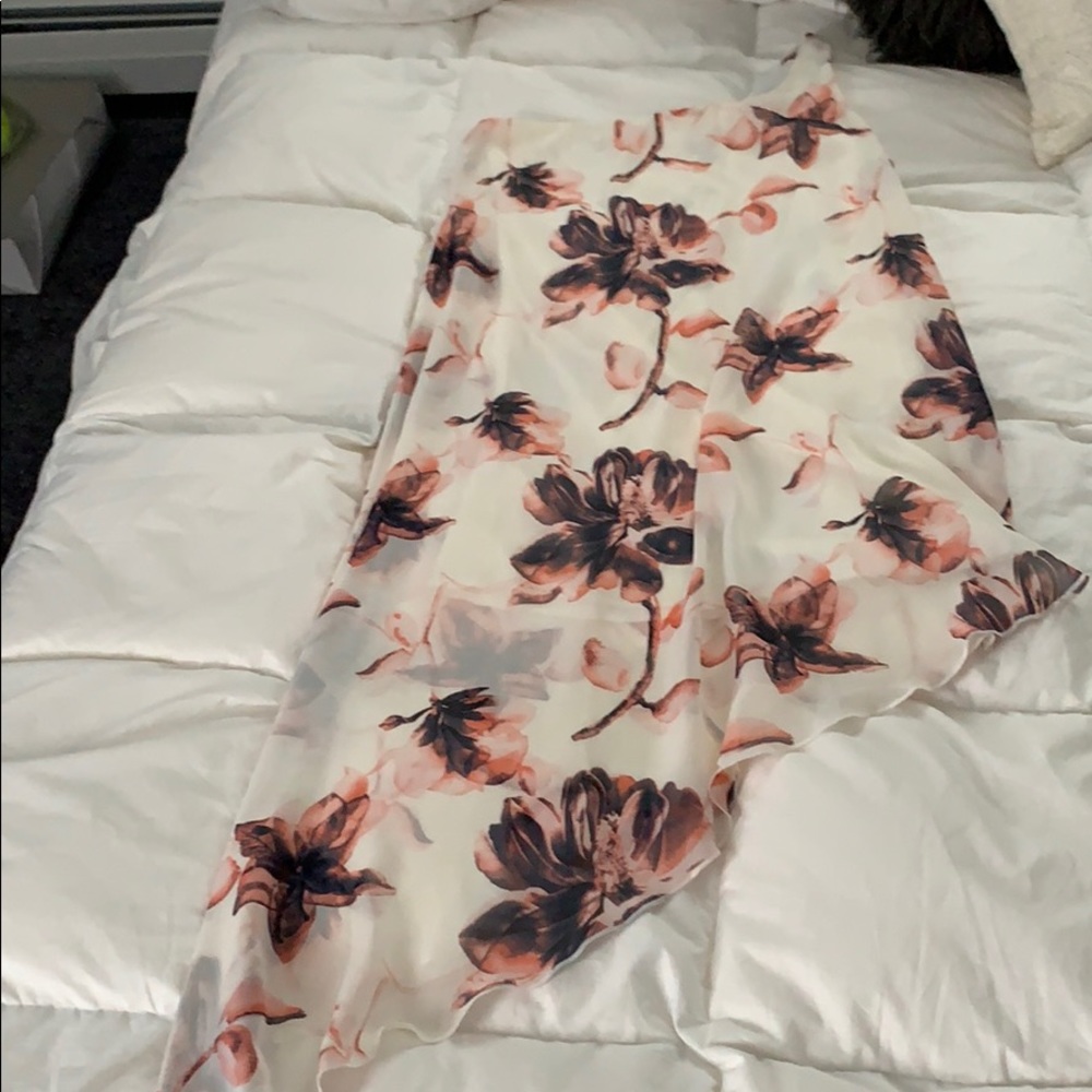 White floral windsor dress